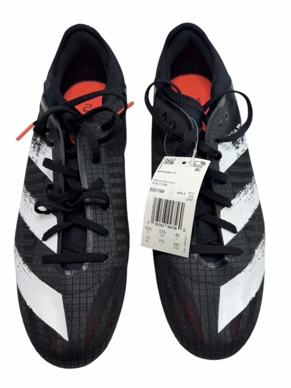 Adidas EG1199 Sprintstar Running Sprinting Track & Field Spikes Black Sz 13